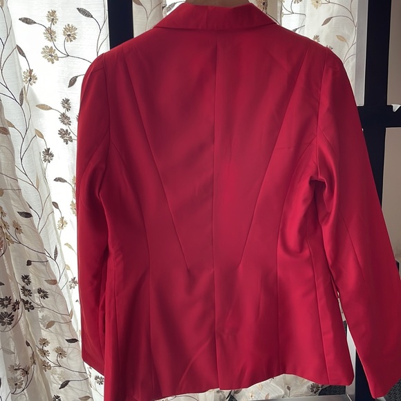 Bershka women cherry red blazer - Picture 6 of 11